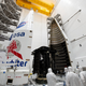 The Solar Orbiter being integrated into its rocket fairing.